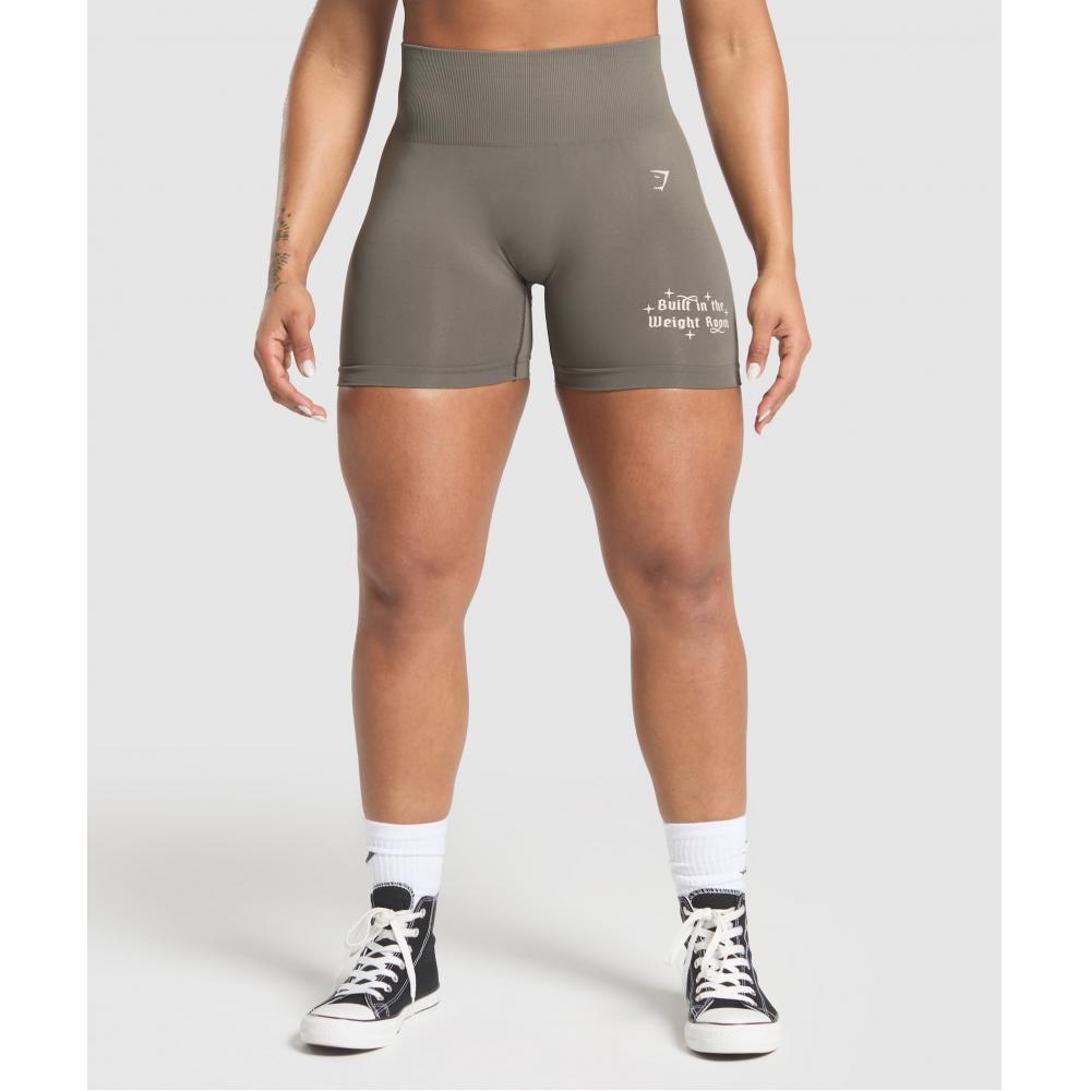 Built In The Weight Room Shorts - Camo Brown