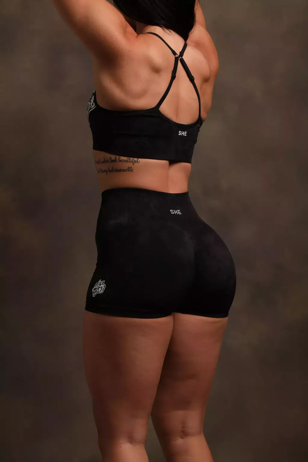 Wolves Forever Everson Seamless "Sierra" Shorts - Black Tonal Marble