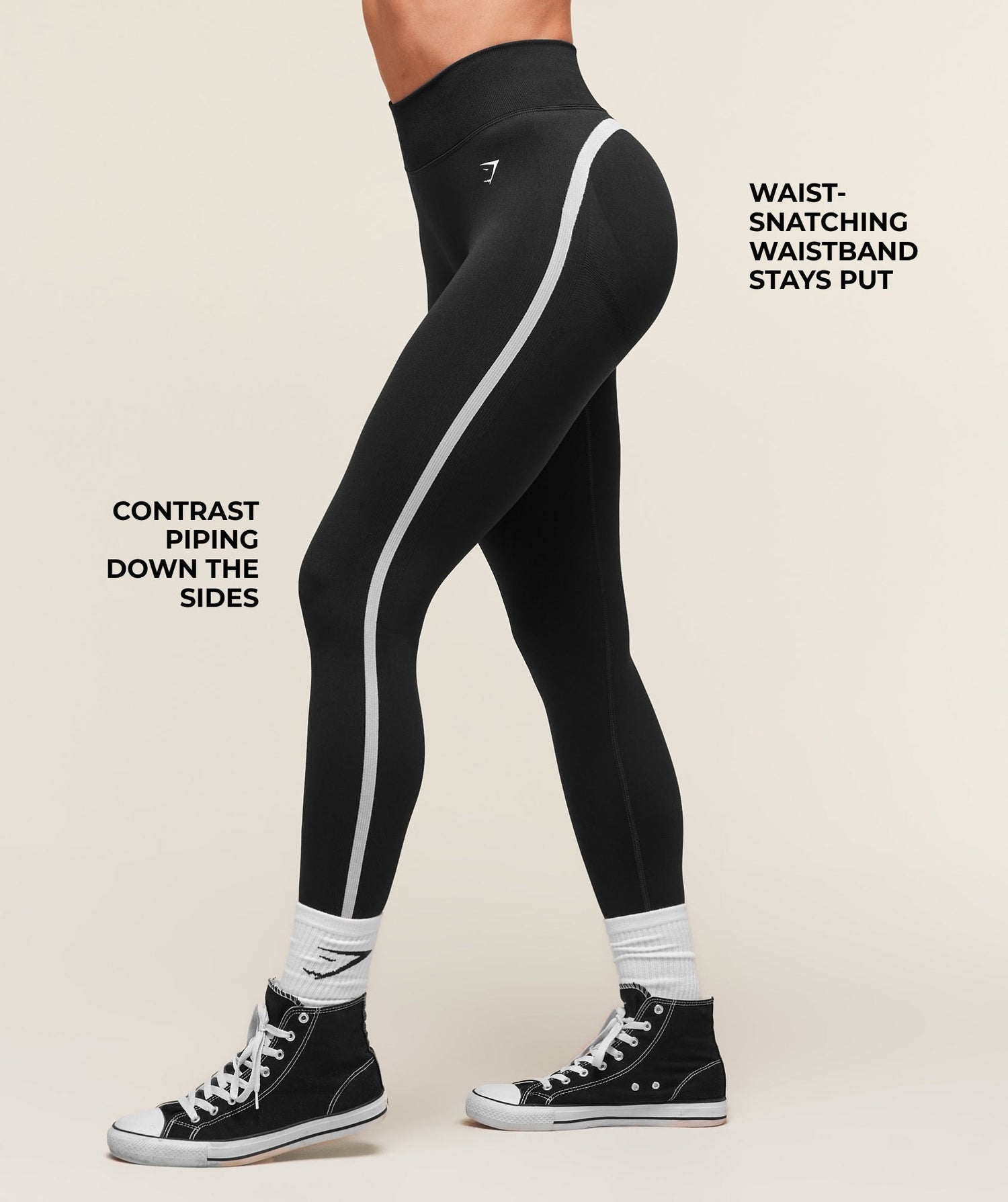 Lift Varsity Seamless Leggings - Black