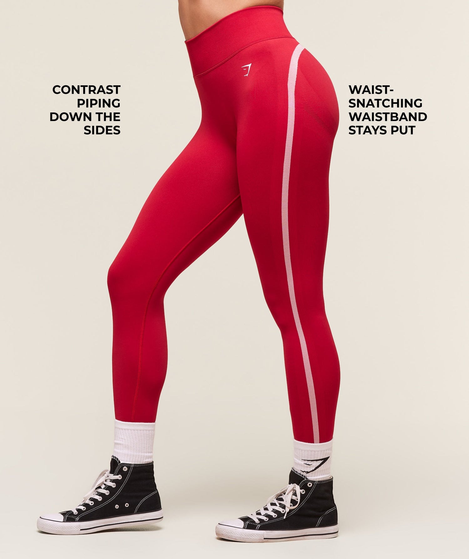 Lift Varsity Seamless Leggings - Carmine Red