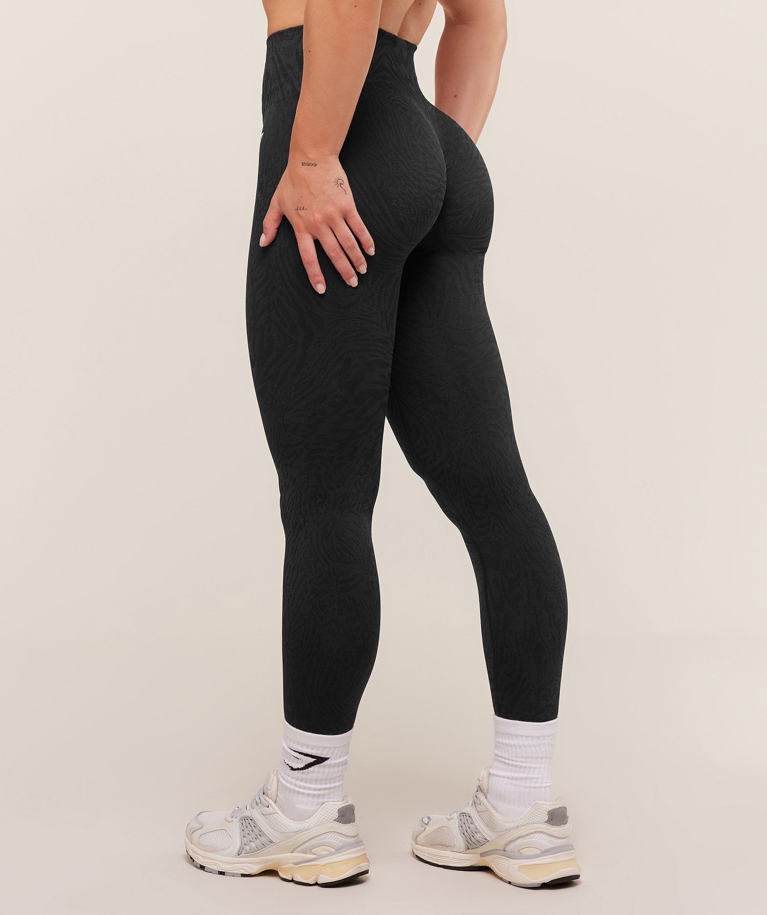 Adapt Animal Seamless Leggings - Black/Asphalt Grey