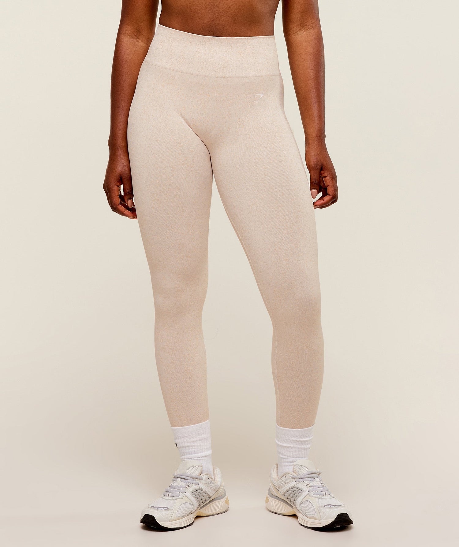 Adapt Fleck x Whitney Seamless Leggings - Mineral | Coconut White