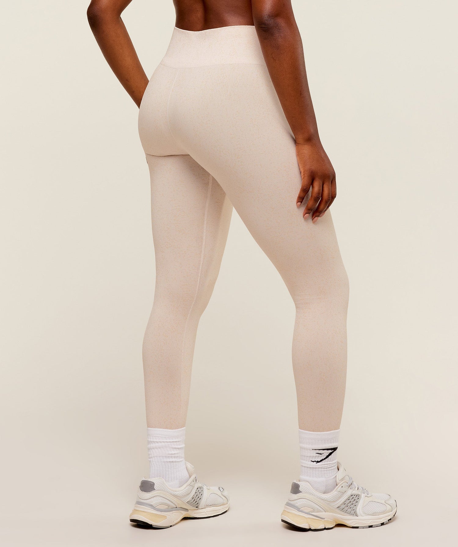 Adapt Fleck x Whitney Seamless Leggings - Mineral | Coconut White