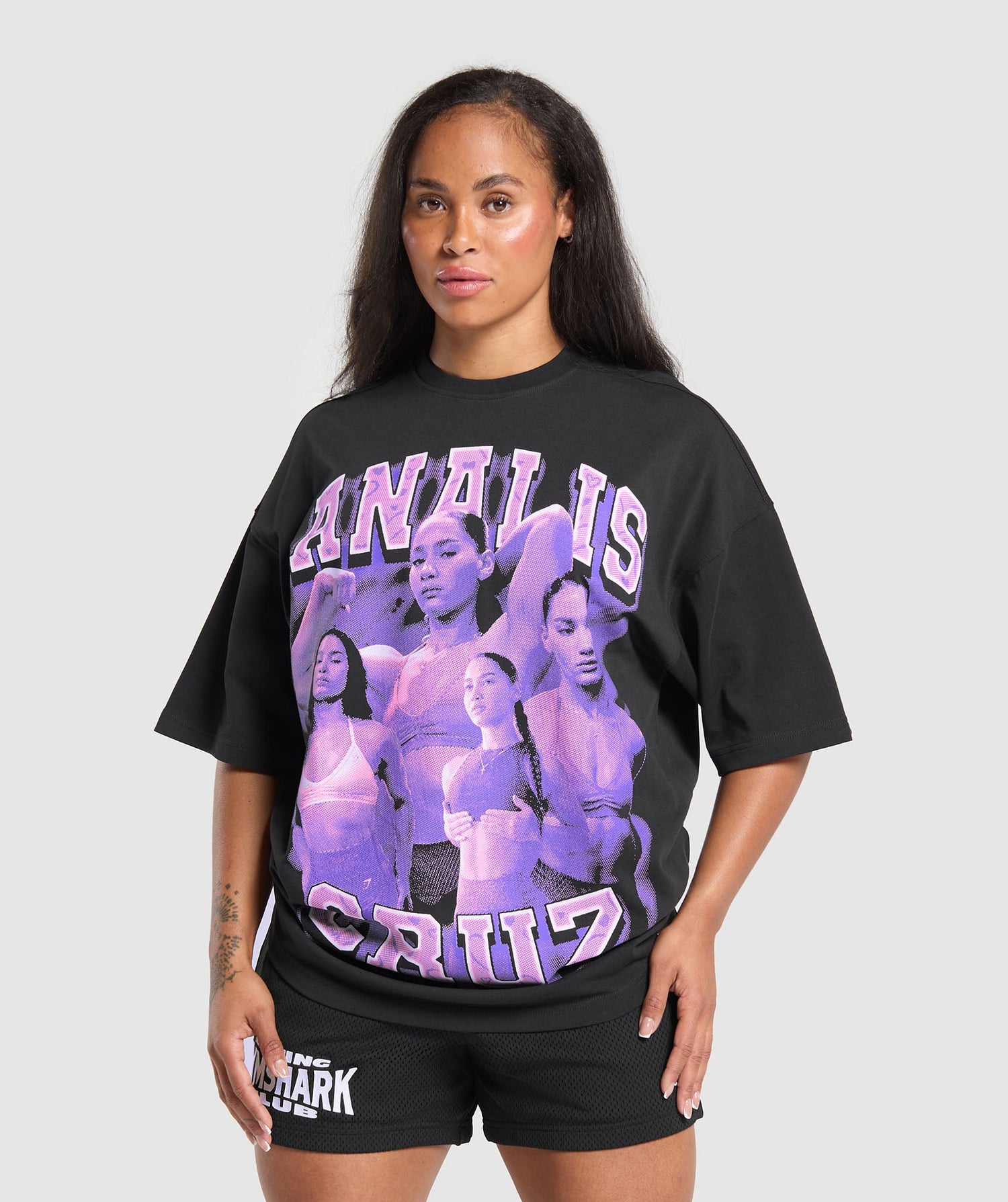 Analis Bootleg Graphic T-Shirt - Black