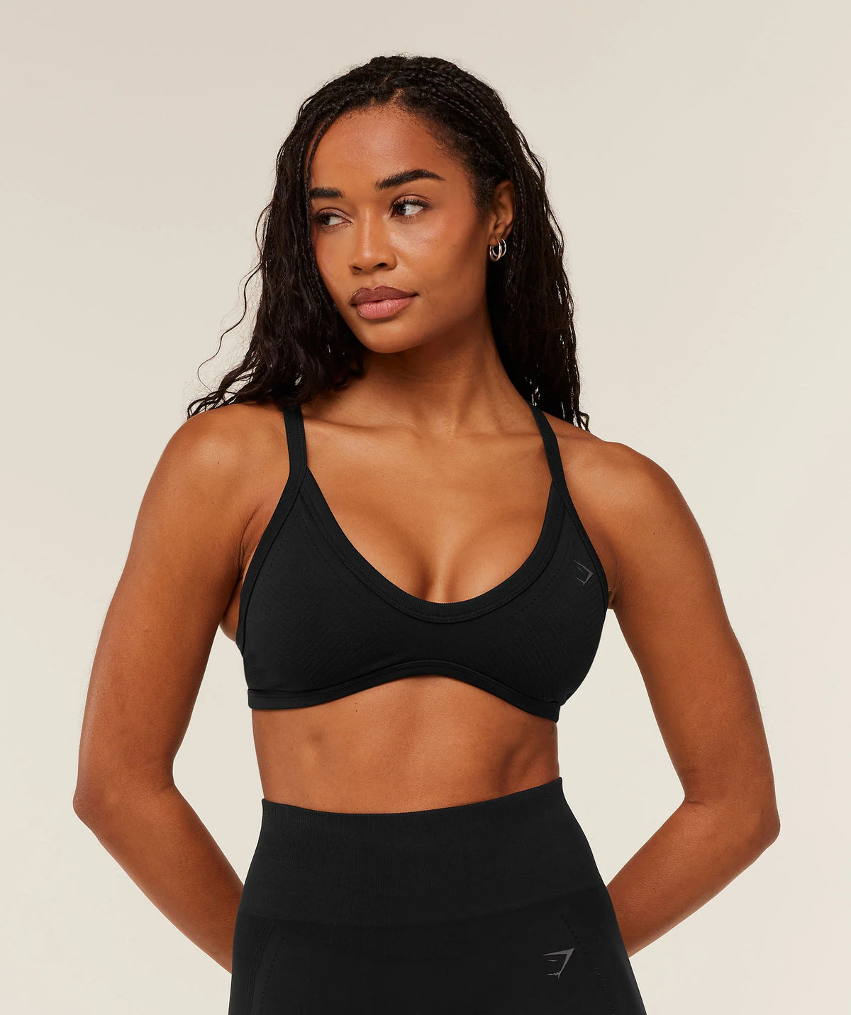 Energised Seamless Sports Bra - Black