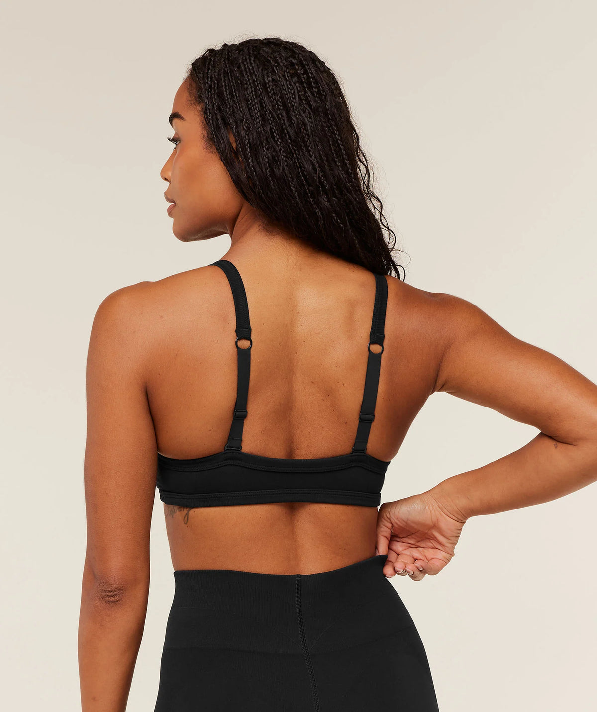 Energised Seamless Sports Bra - Black