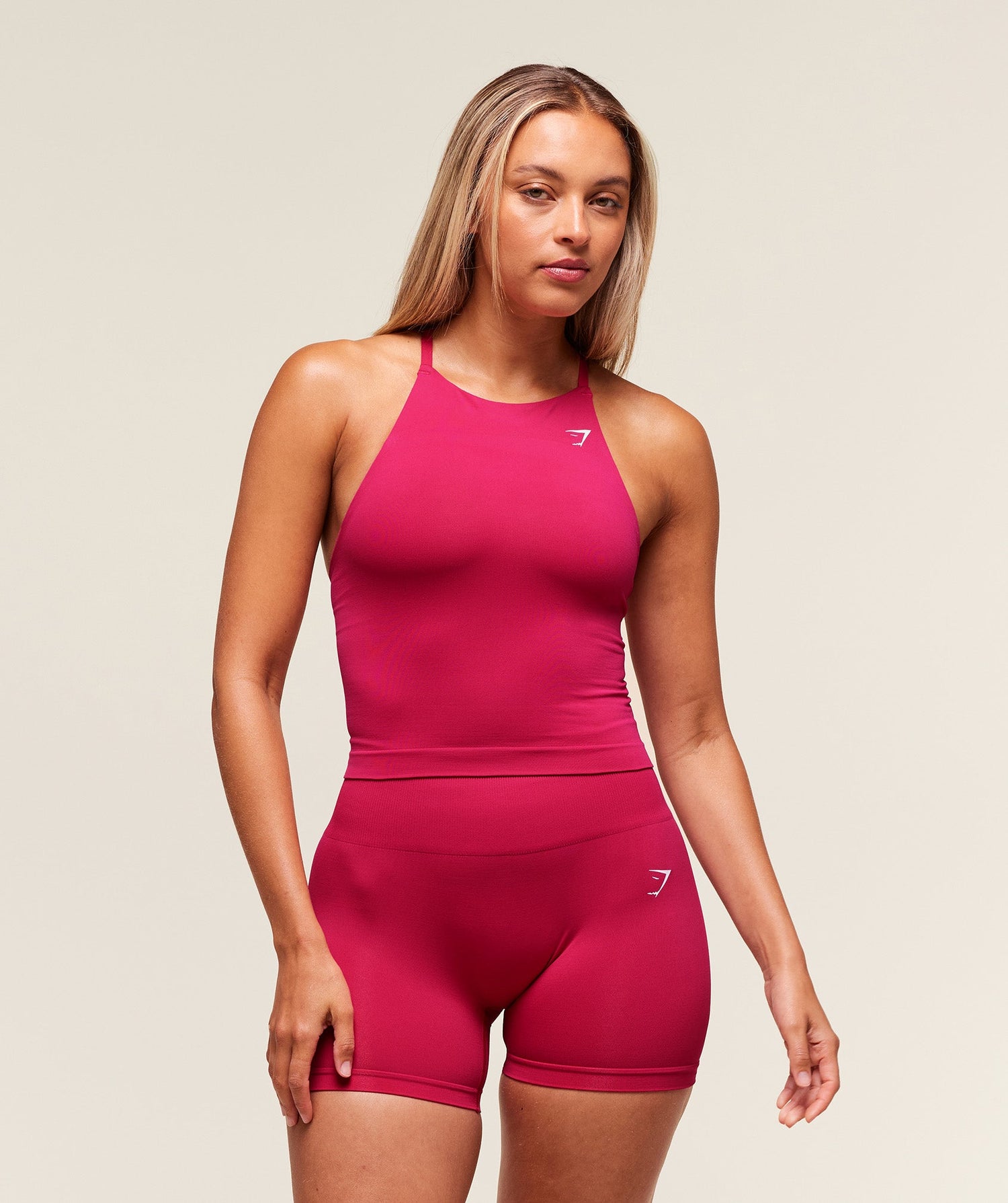 Everyday Seamless Tank With Shelf - Build Pink