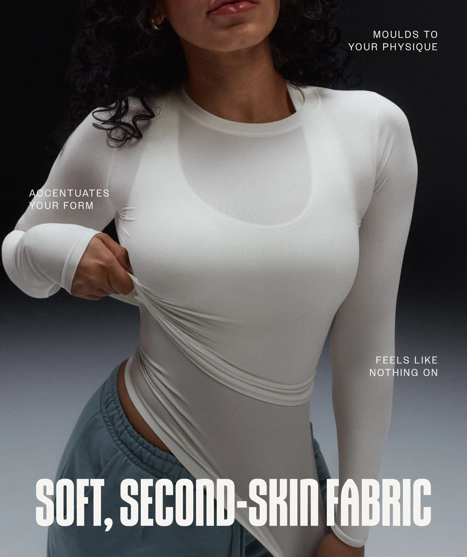 FeatherForm Long Sleeve T-Shirt - Soft White