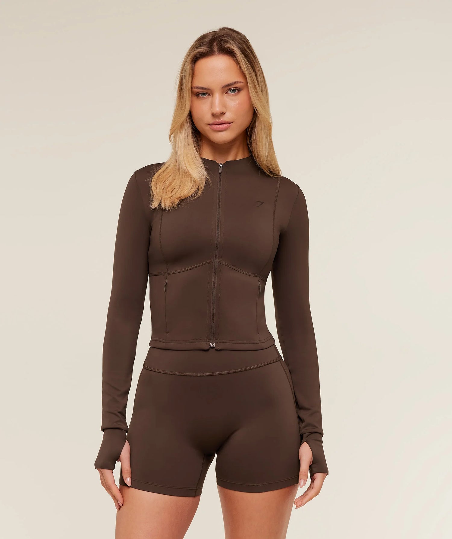 Flow Zip Up Jacket - Archive Brown