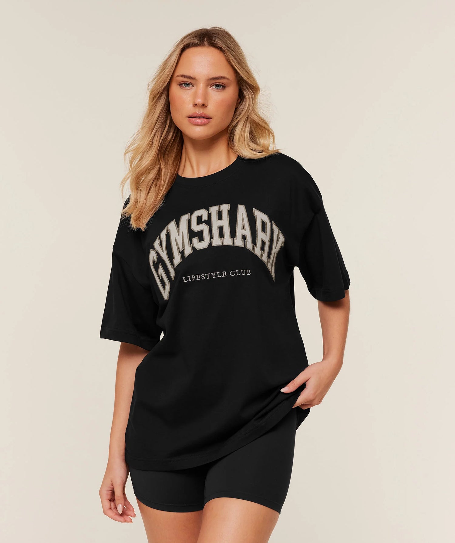 Collegiate Graphic T-Shirt - Black/ Pebble Grey