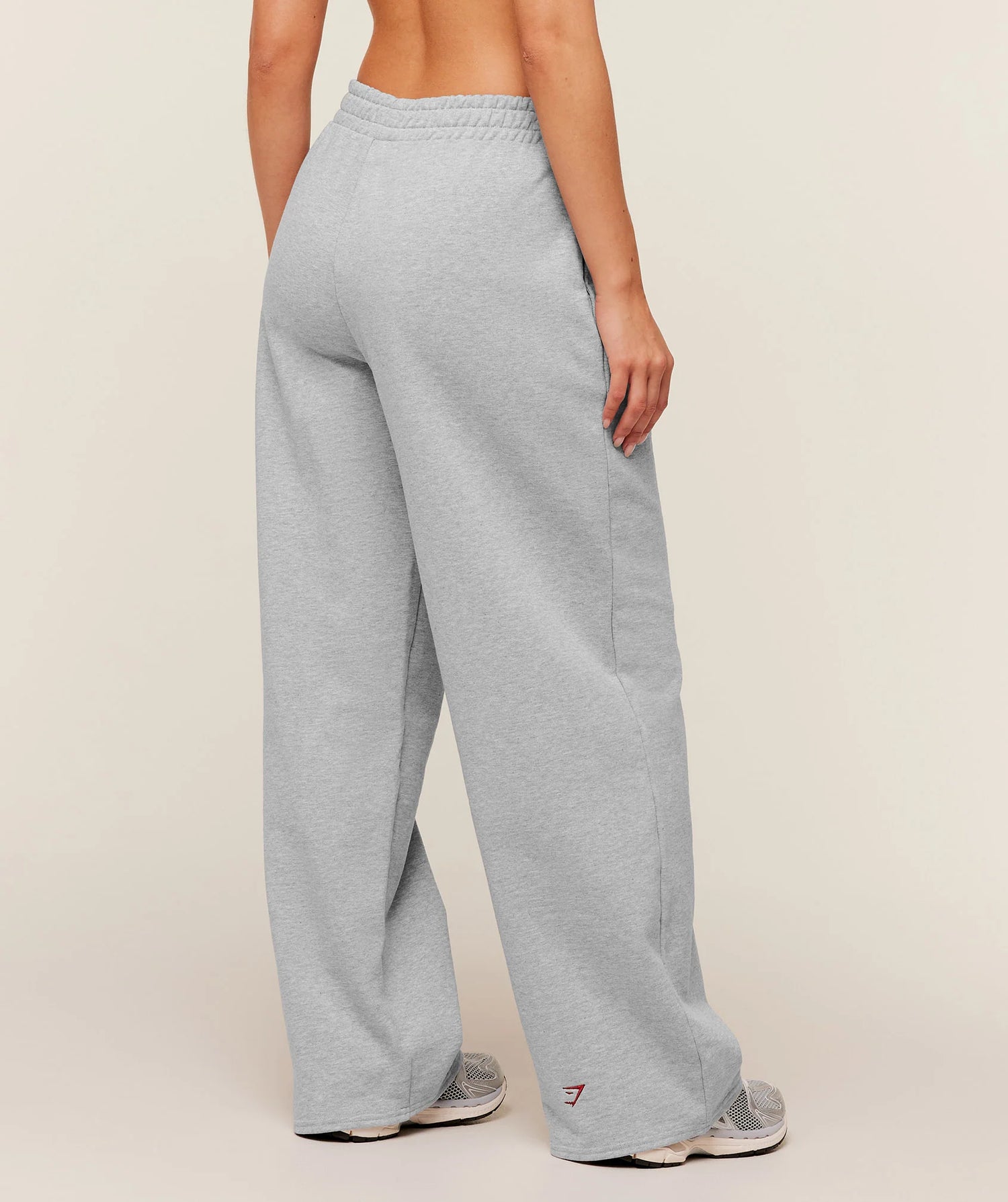 Collegiate Graphic Straight Leg Jogger - Light Grey Core Marl