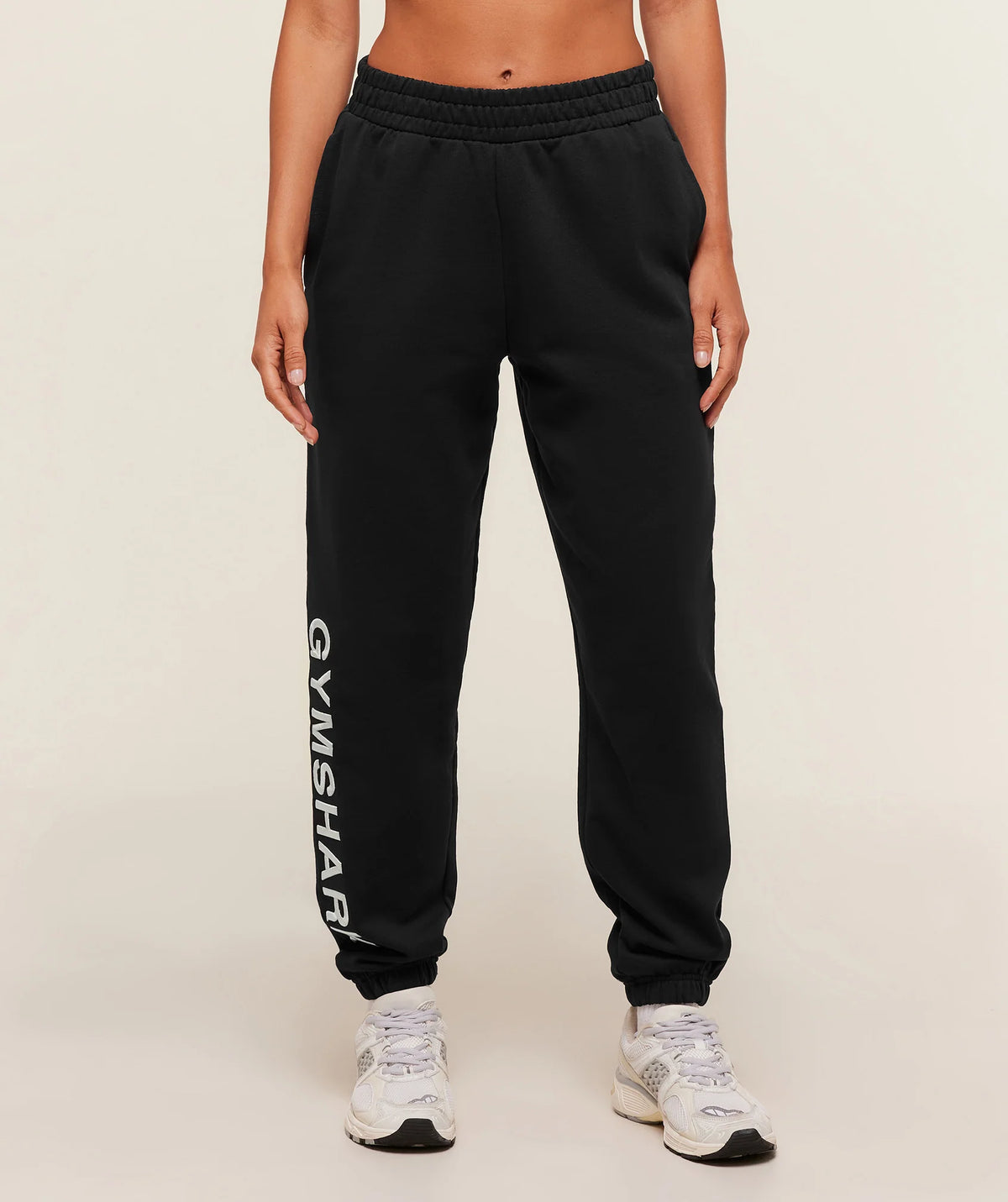 Embroidered Logo Joggers - Black