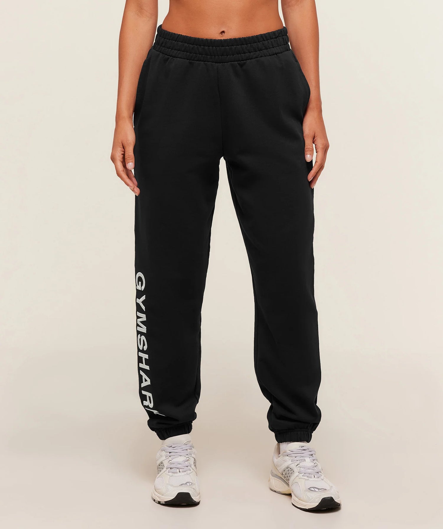 Embroidered Logo Joggers - Black