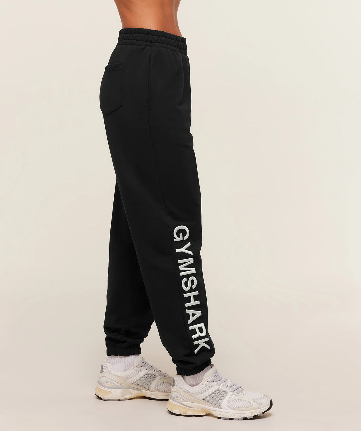 Embroidered Logo Joggers - Black