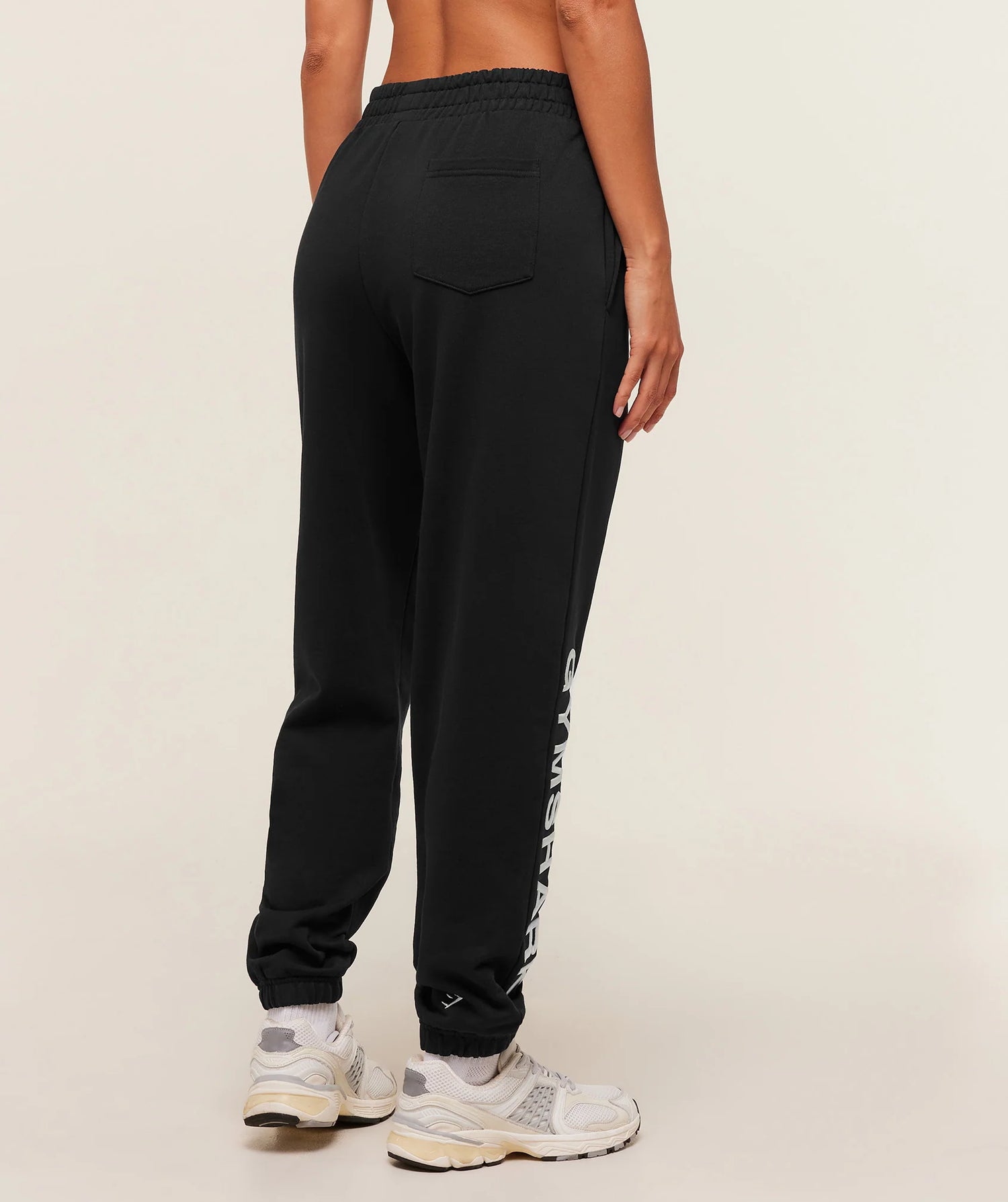 Embroidered Logo Joggers - Black
