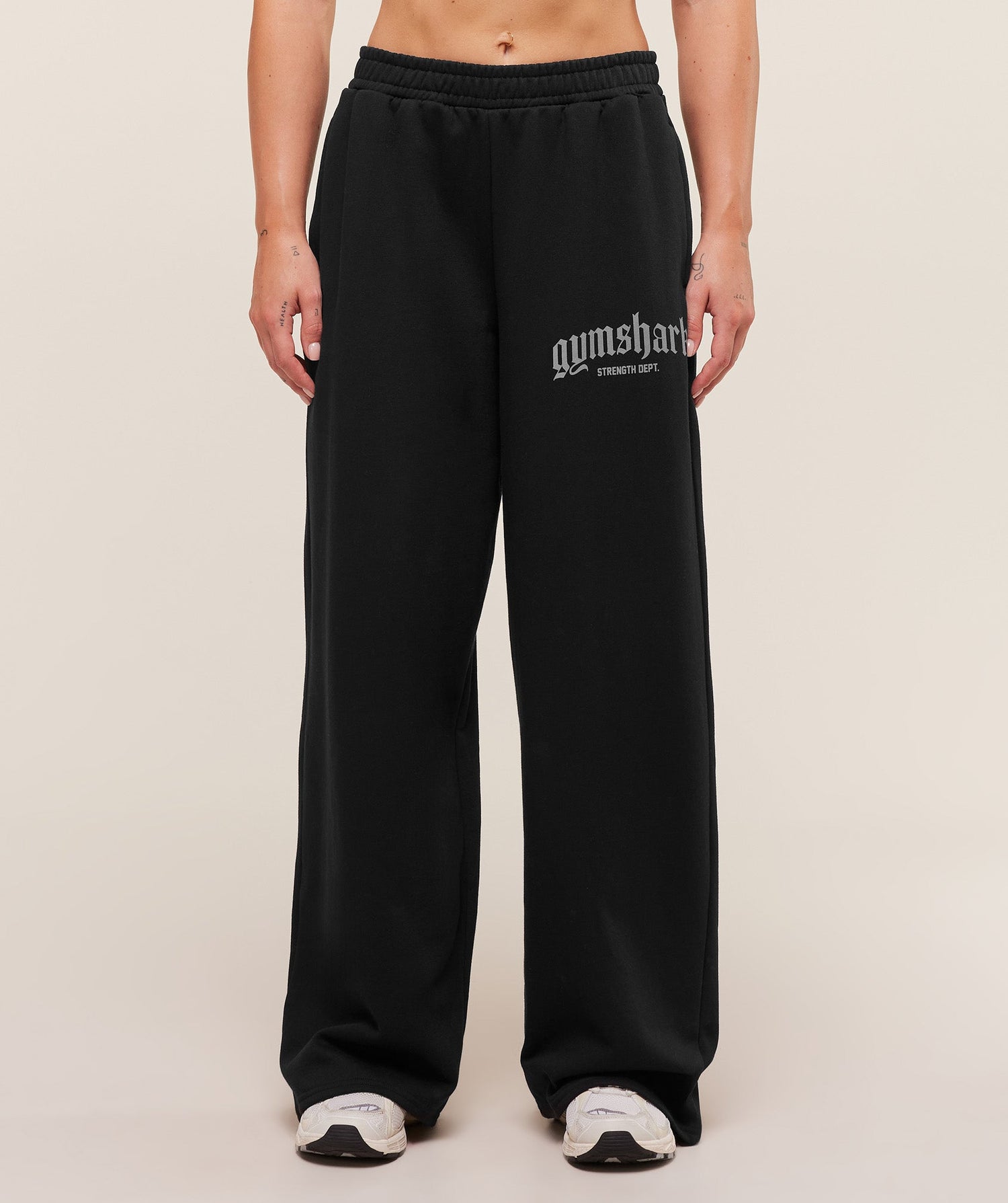 Strength Department Wide Leg Joggers - Black
