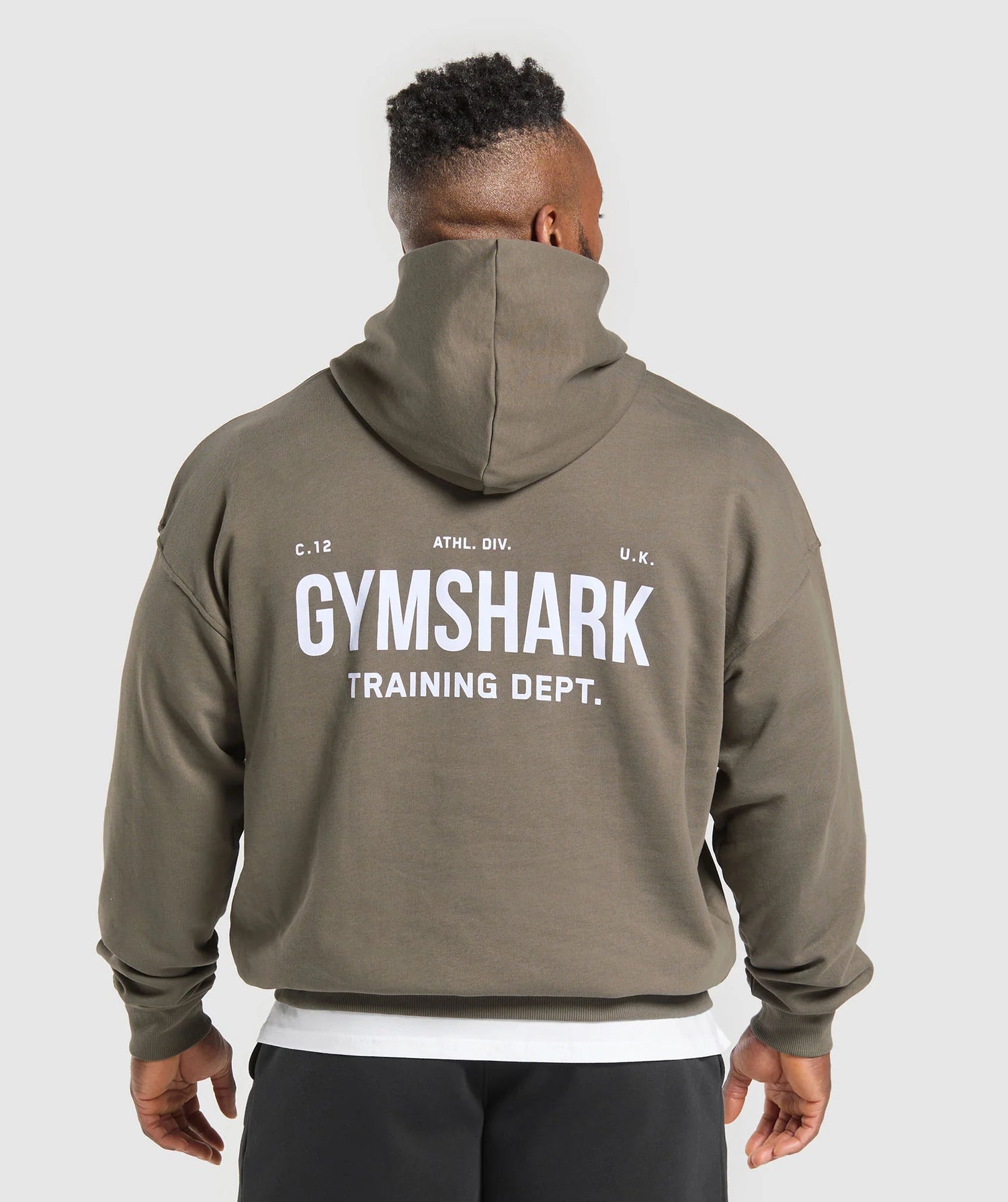 Training Fleece Cropped Hoodie - Camo Brown