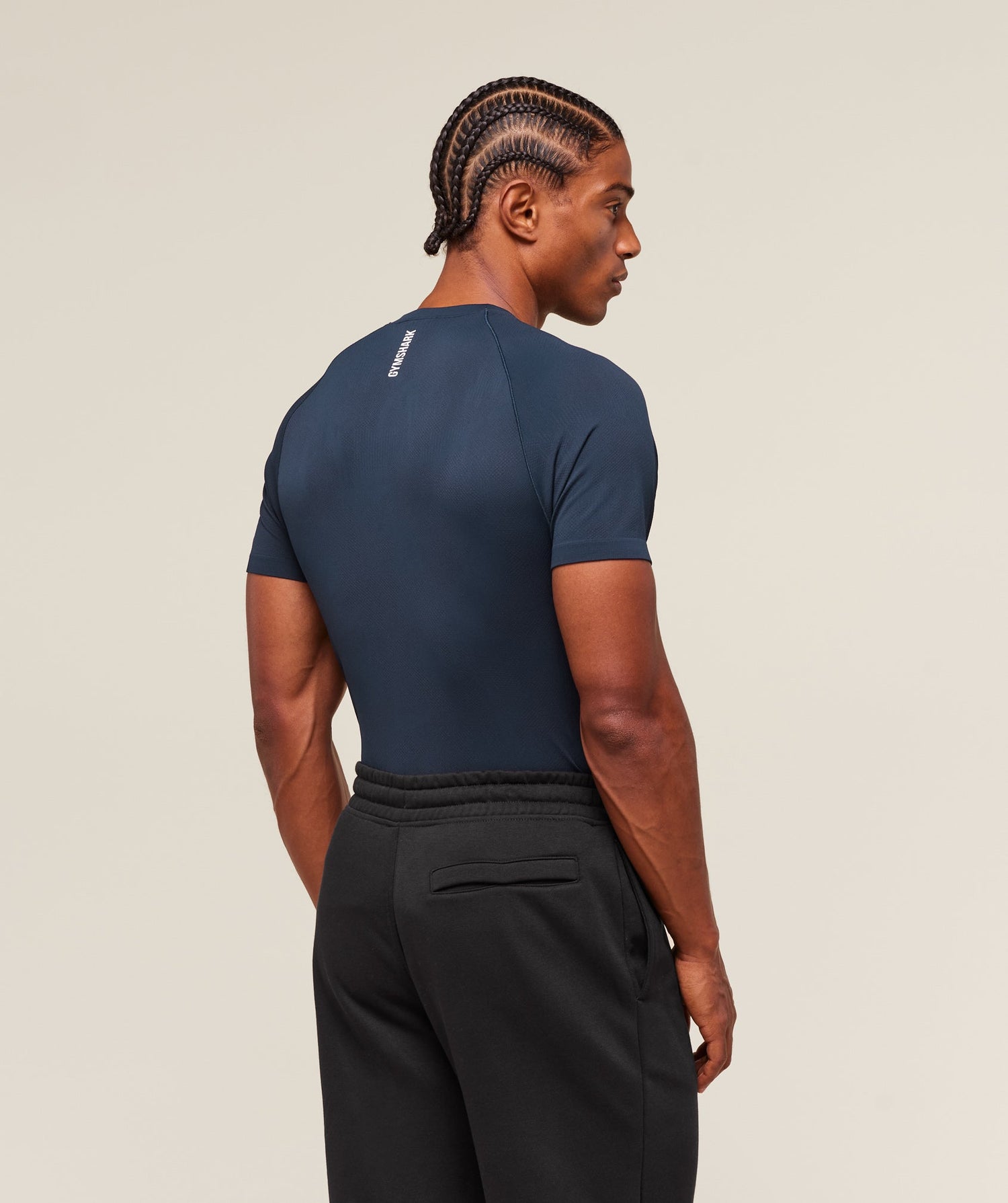 Geo Seamless T-Shirt - Navy/Heavy Blue