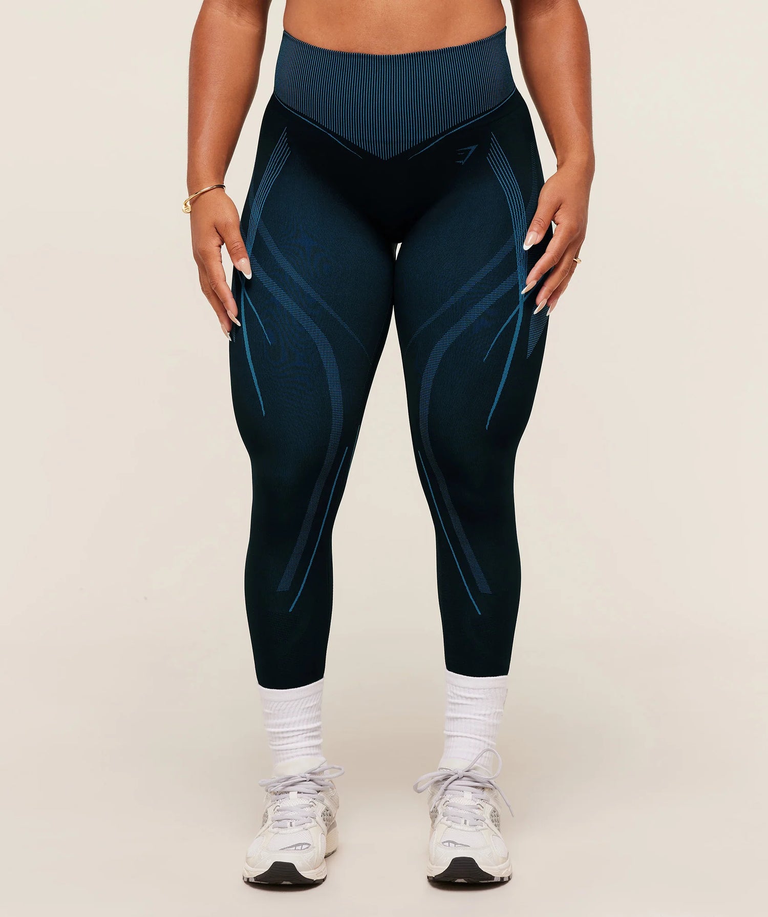 Analis Seamless Leggings - Midnight Blue/Lats Blue