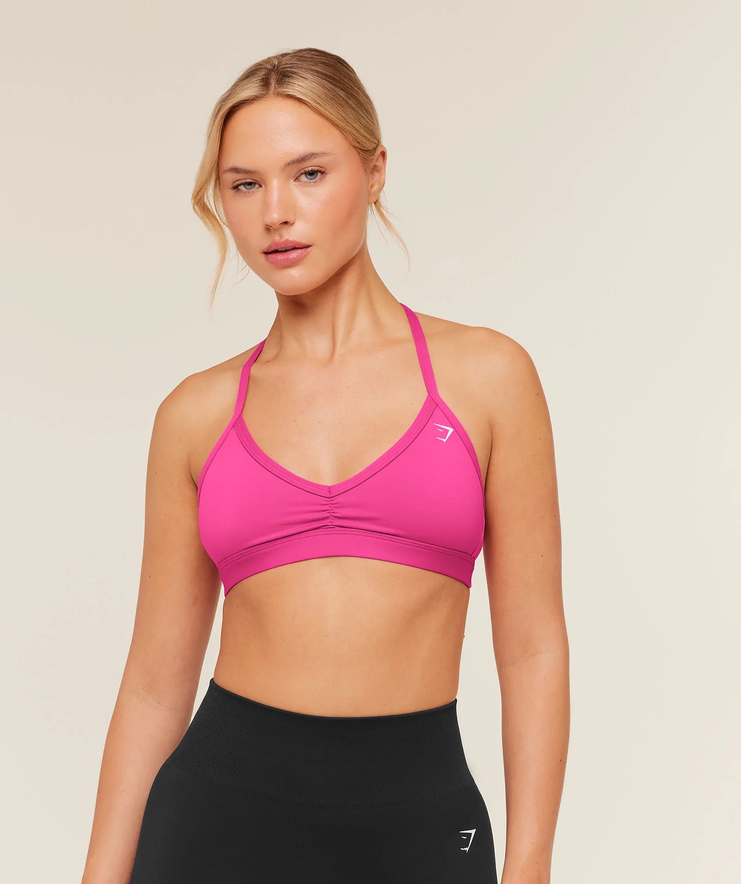Minimal Halterneck Sports Bra - Super-Set Pink