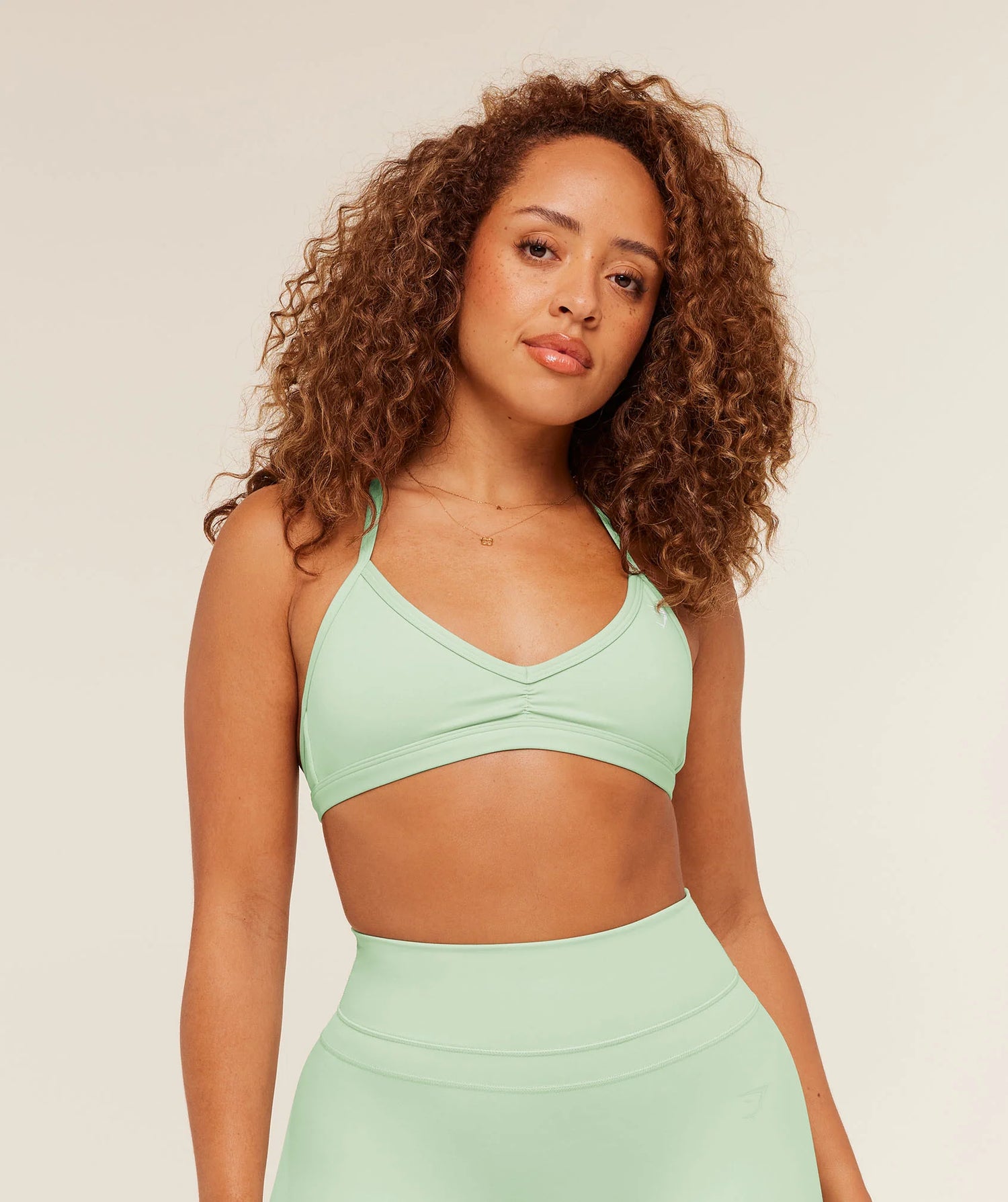 Minimal Sports Bra - Clay Green