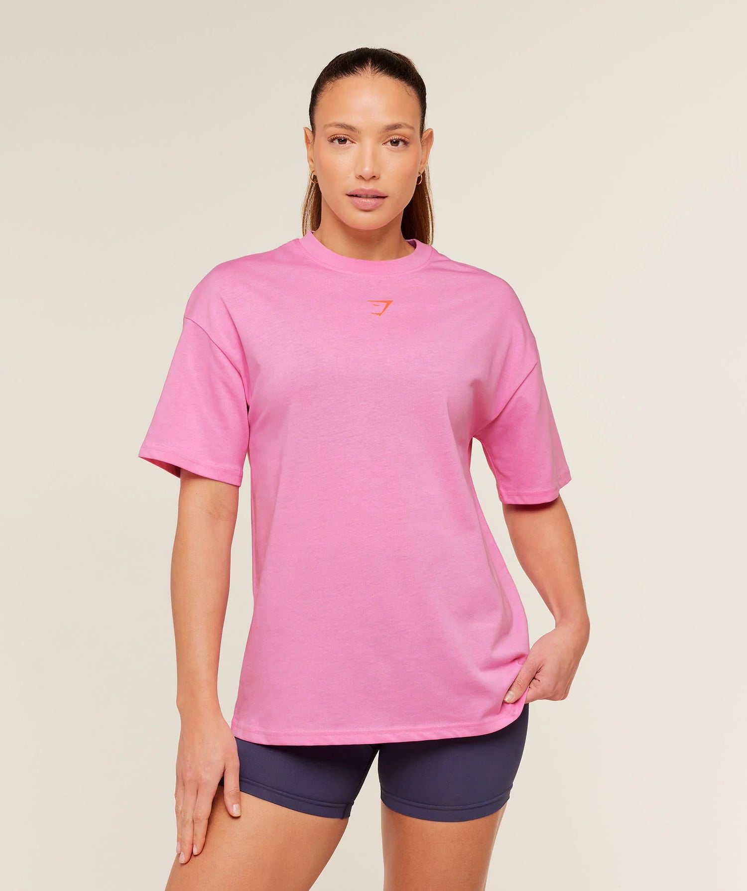 GS Power Oversized T-Shirt - Focus Pink