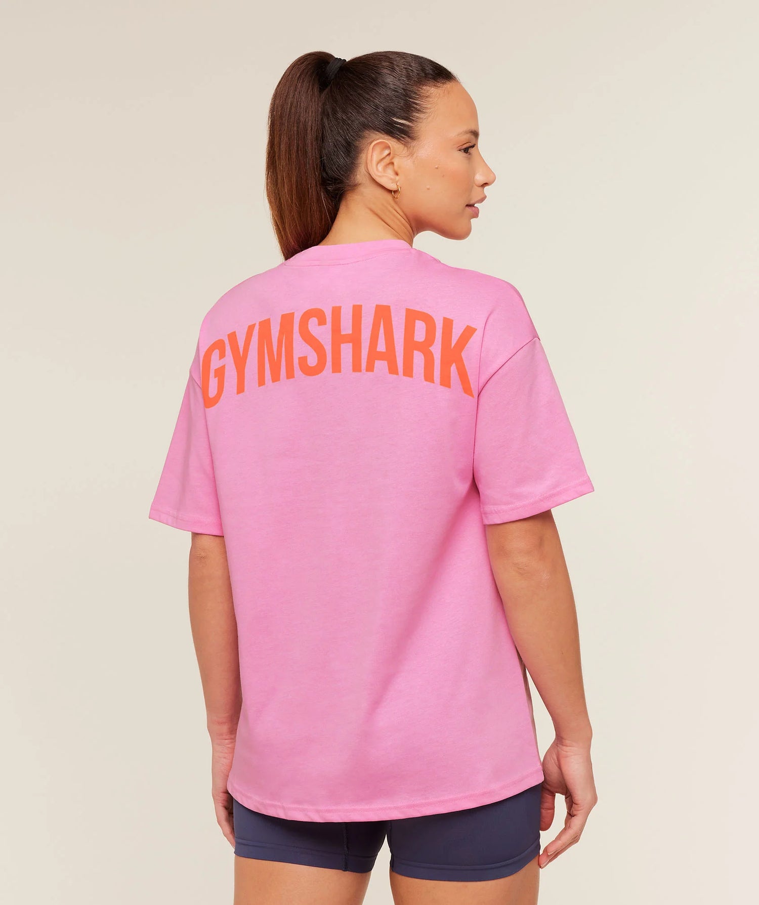 GS Power Oversized T-Shirt - Focus Pink