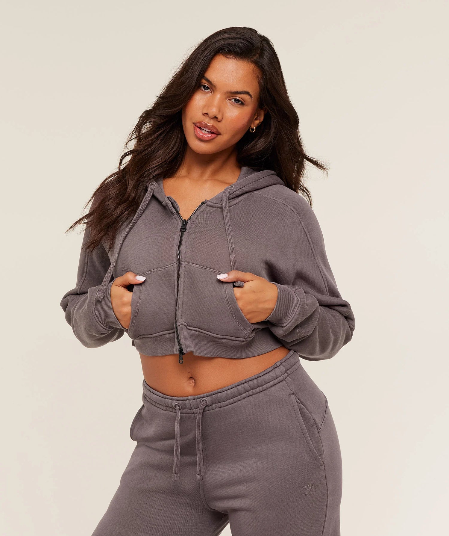 Pump Zip Through Hoodie - GS Cool Brown/WASH
