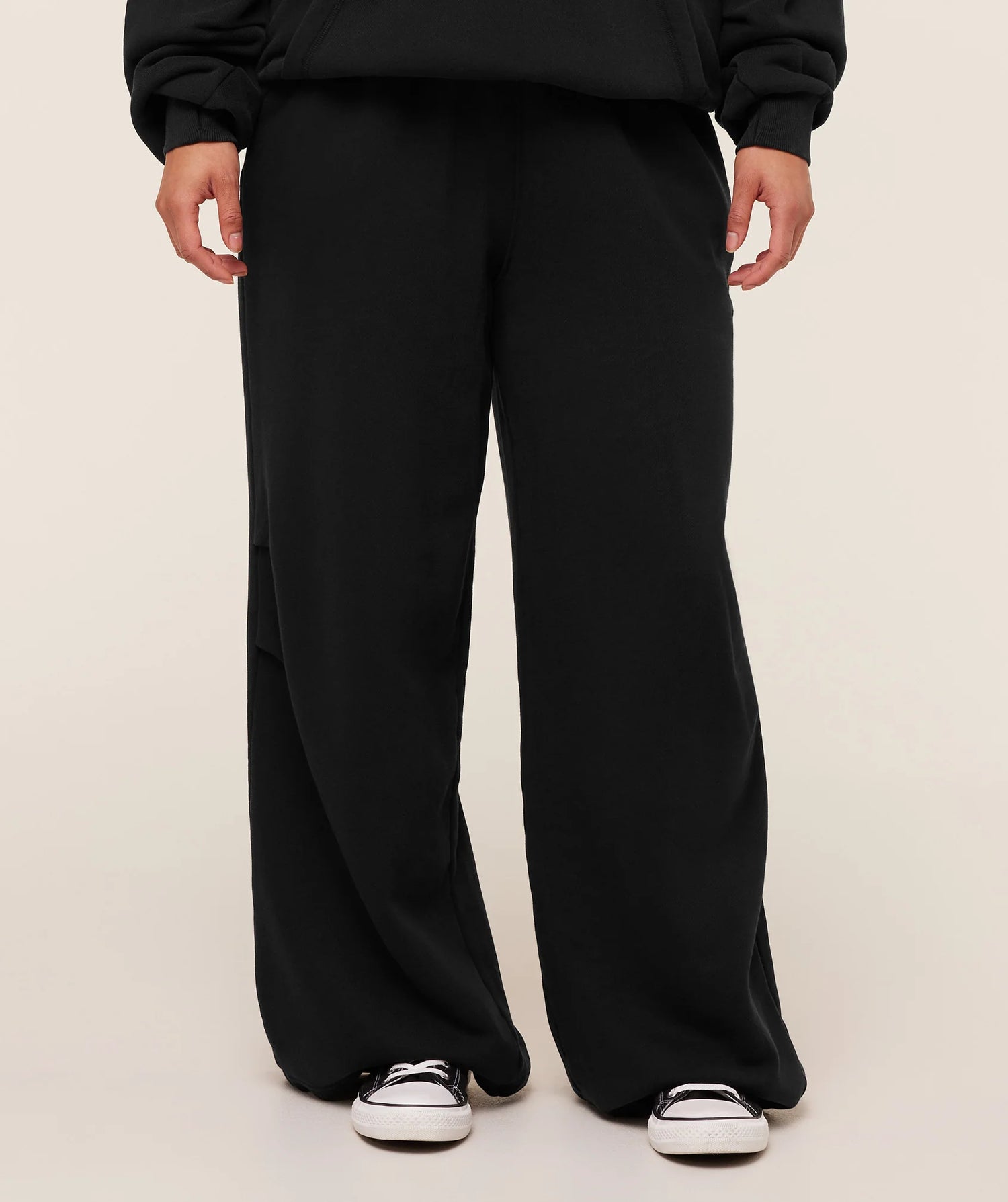 Pump Cover Structured Fleece Pant - Black/Wash