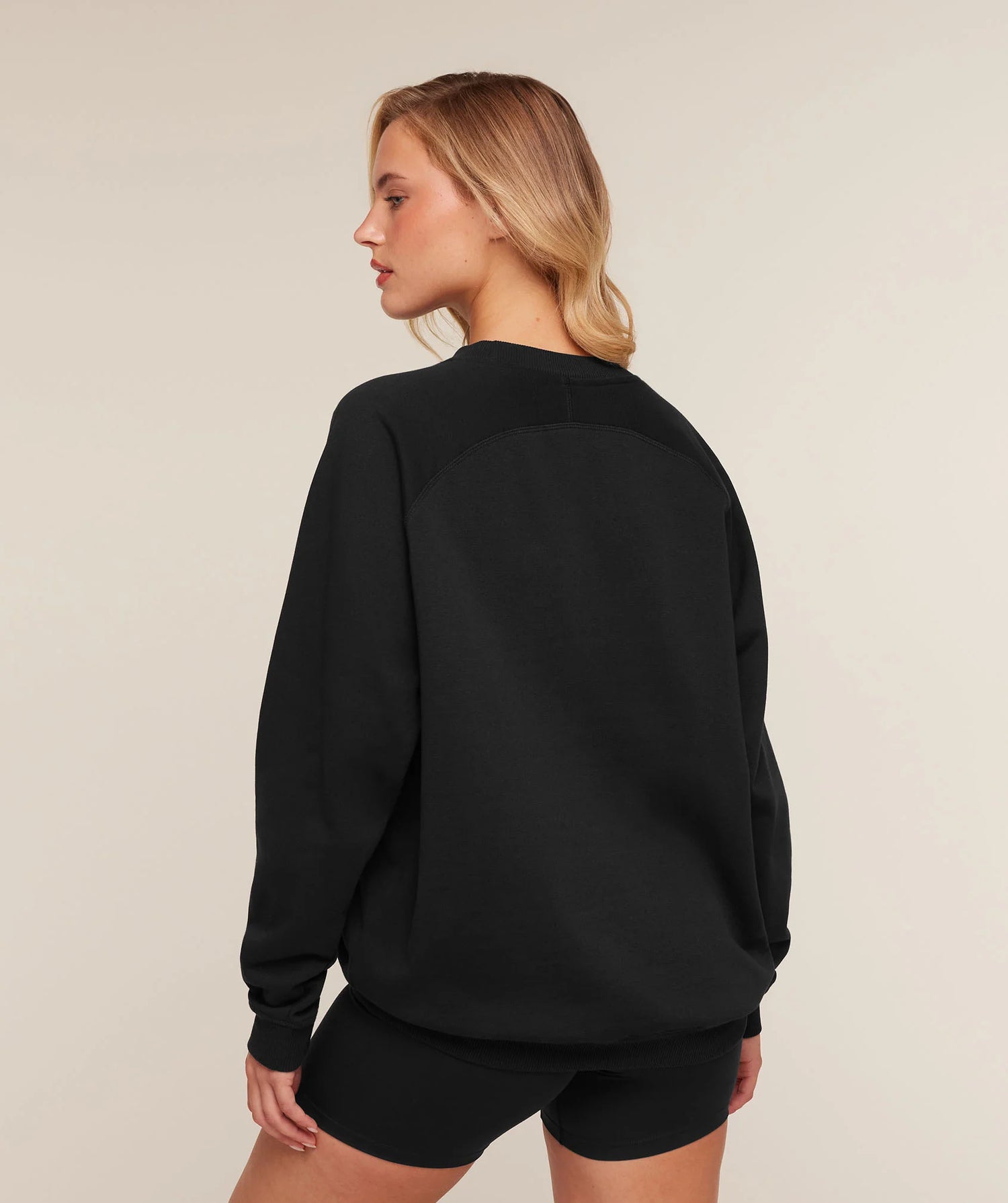 Training Oversized Fleece Sweatshirt - Black