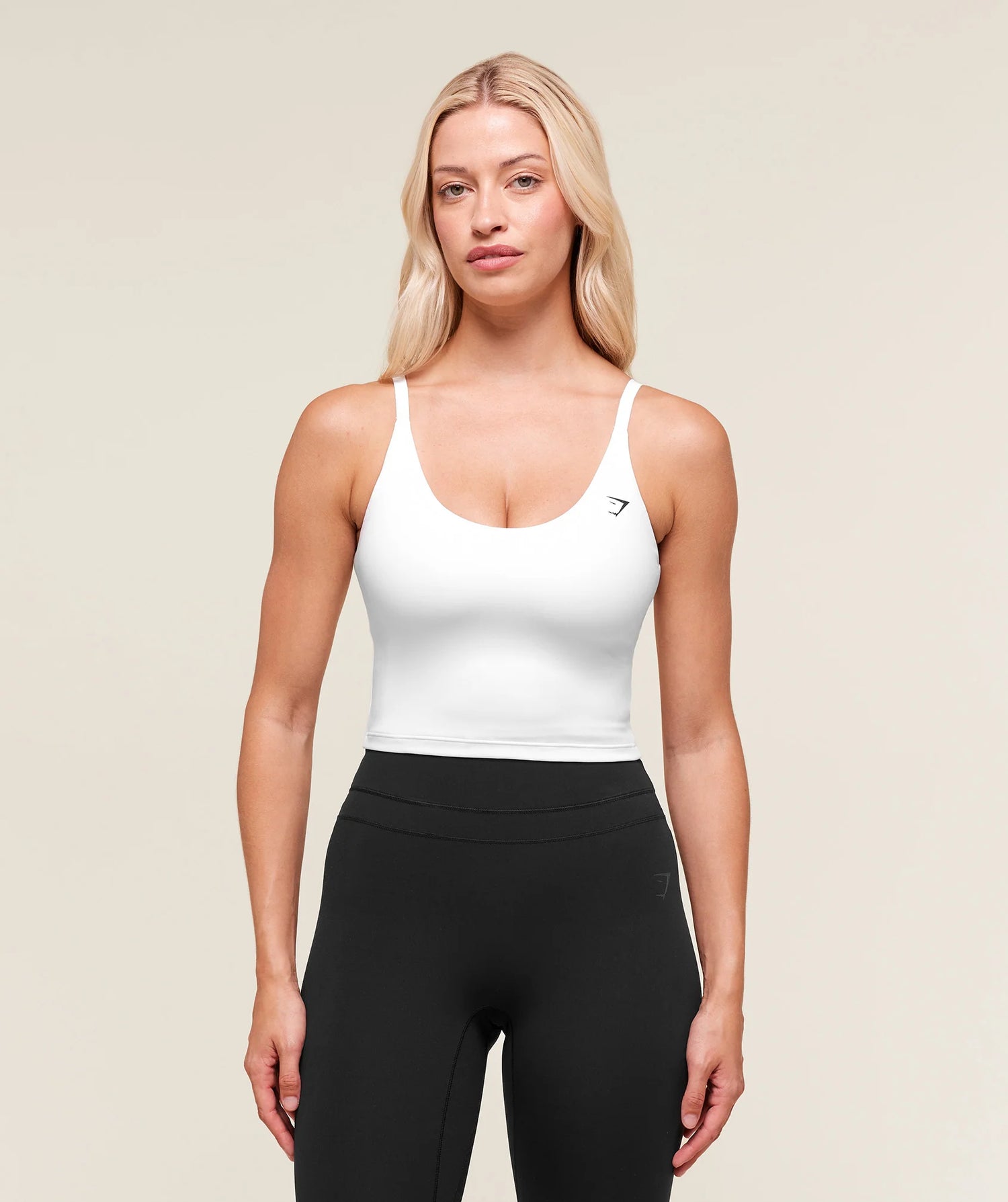 Training Cami Tank With Shelf - White