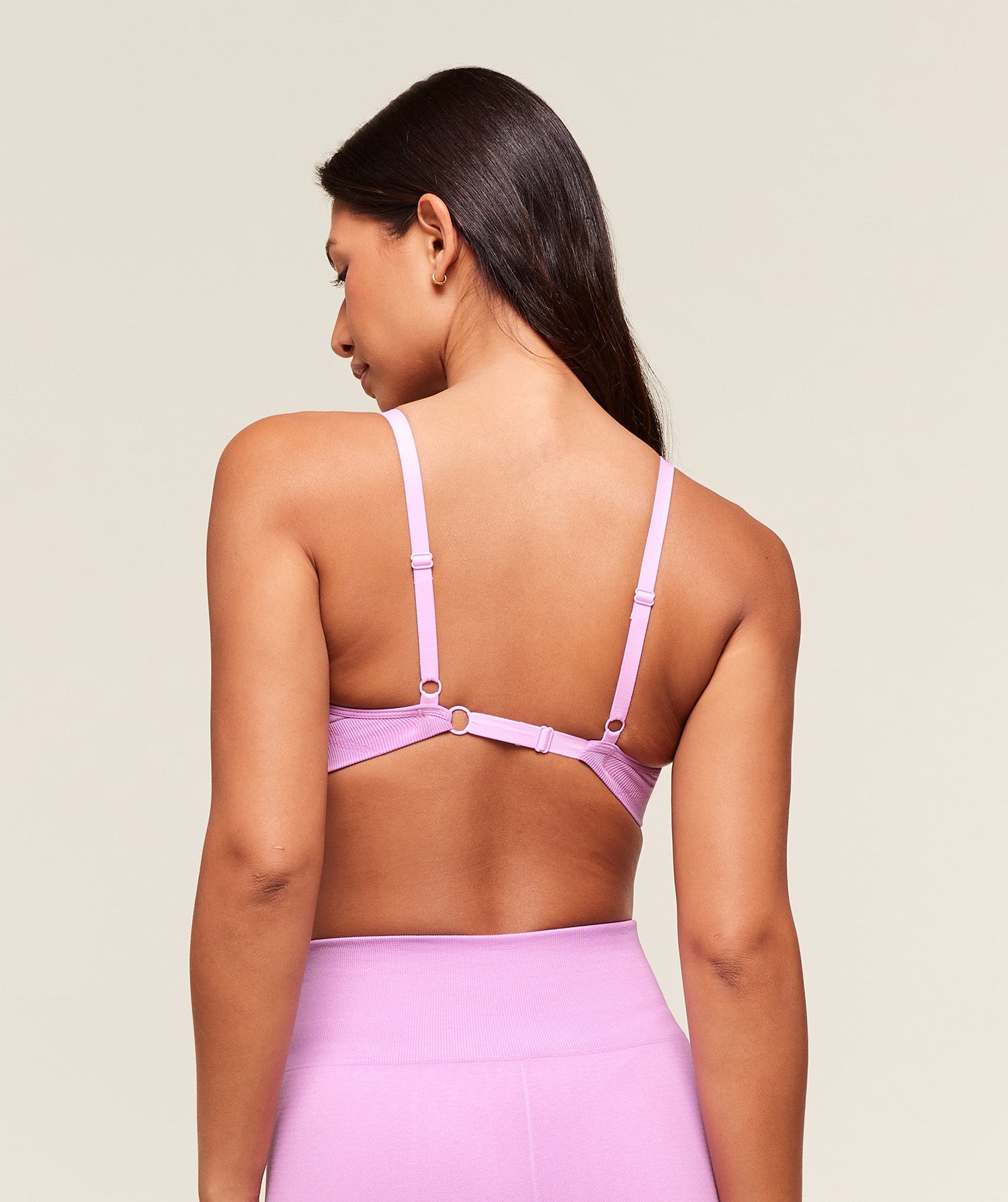 Vital Seamless Minimal Sports Bra - Sour Pink Marl
