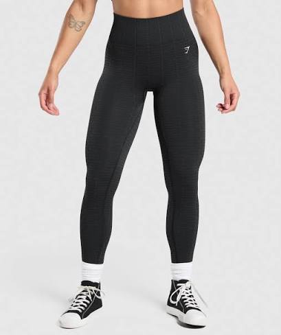 Adapt Monogram Seamless Leggings - Black/Pitch Grey