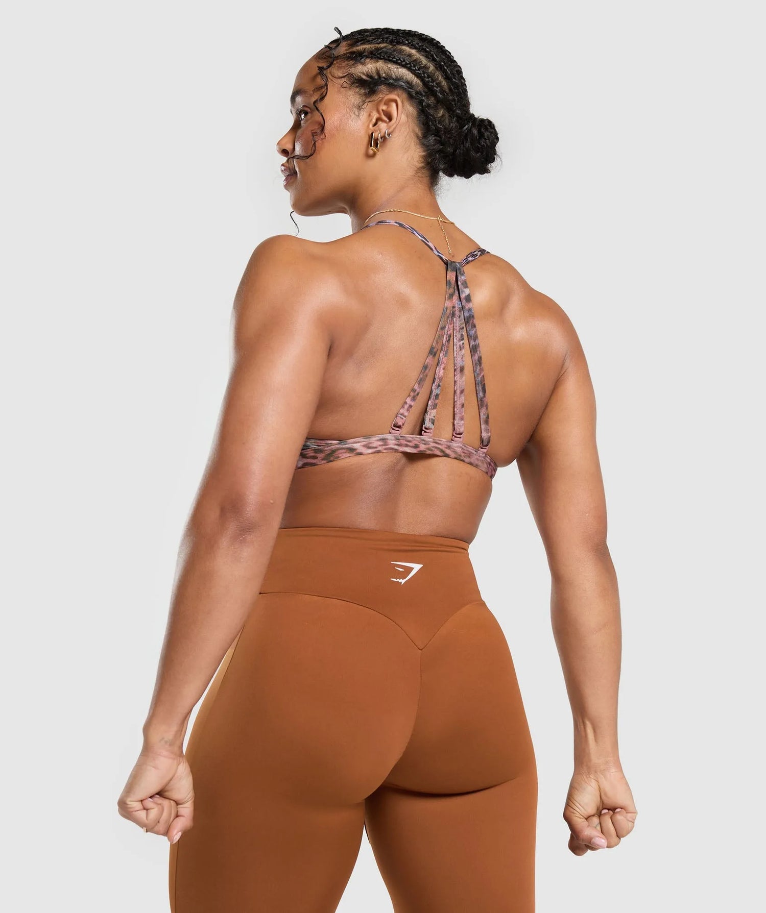 Power x Minimal Sports Bra - Brown