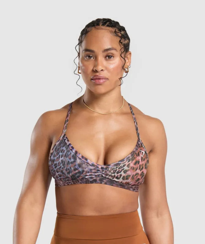 Power x Minimal Sports Bra - Brown