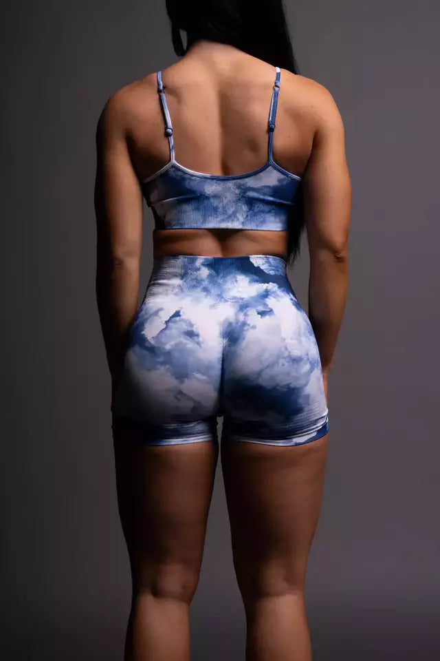 Our Stamp "Everson Seamless" Sports Bra - Blue Sky