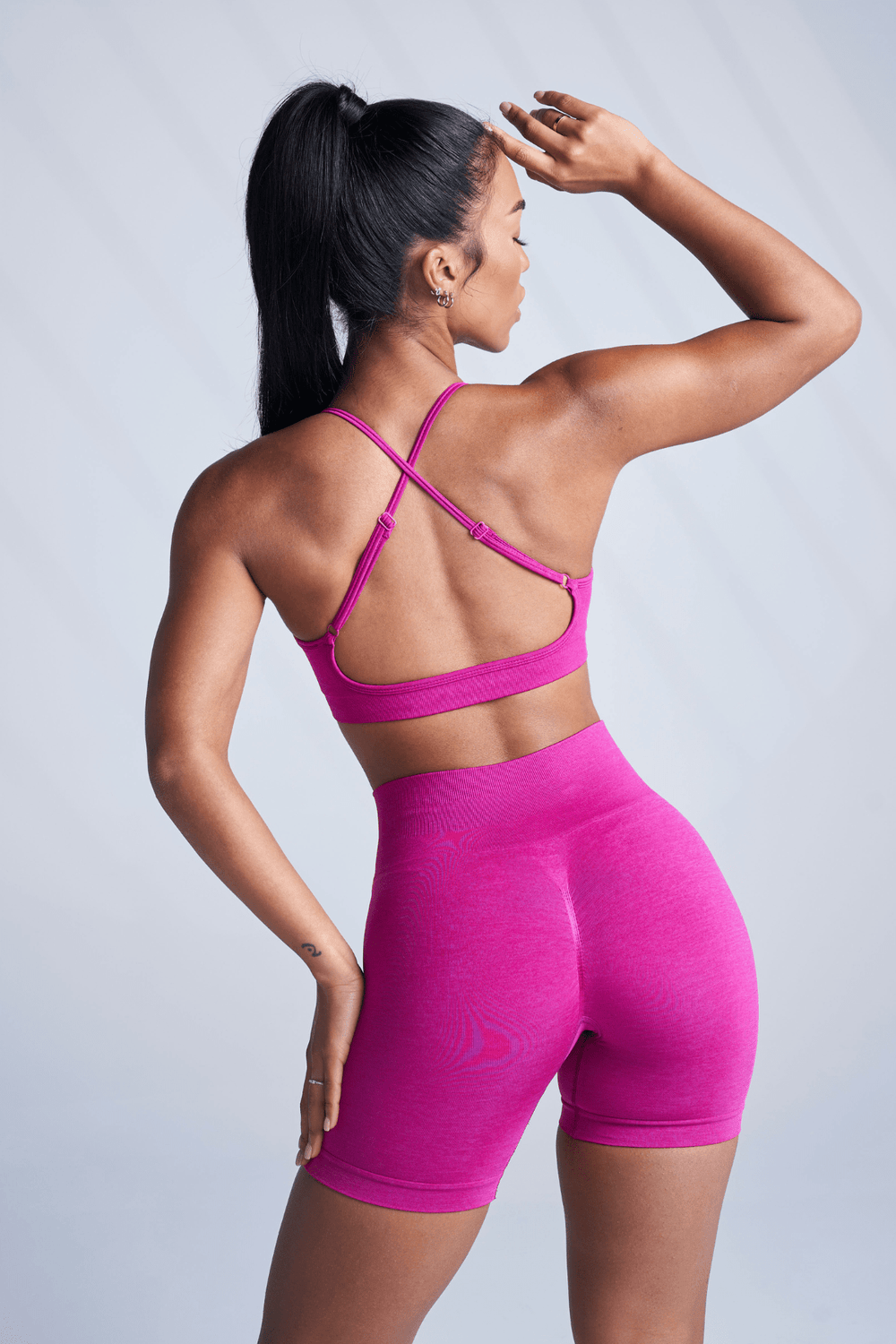 W120 - Core Seamless Shorts - Raspberry Wine
