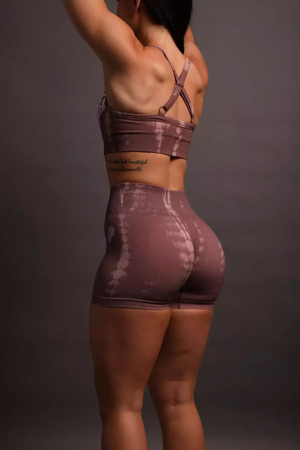 Fuel Everson Seamless "Sierra" Shorts - Tonal Mauve Serpent